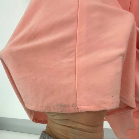 Cache Elegant Rhinestone Embellished Coral Pink Evening Gown (flawed) - Picture 11 of 16